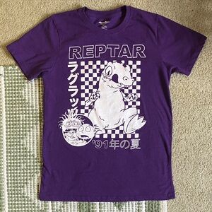 Nickelodeon Purple Reptar Tee with White Graphics